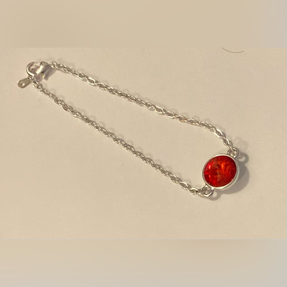 NEW Swarovski Siam Red 12mm Rivoli crystal bracelet